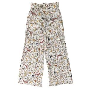 ZIMMERMANN Floral Bug Insect Print High Waist Wide Leg Pants US 6